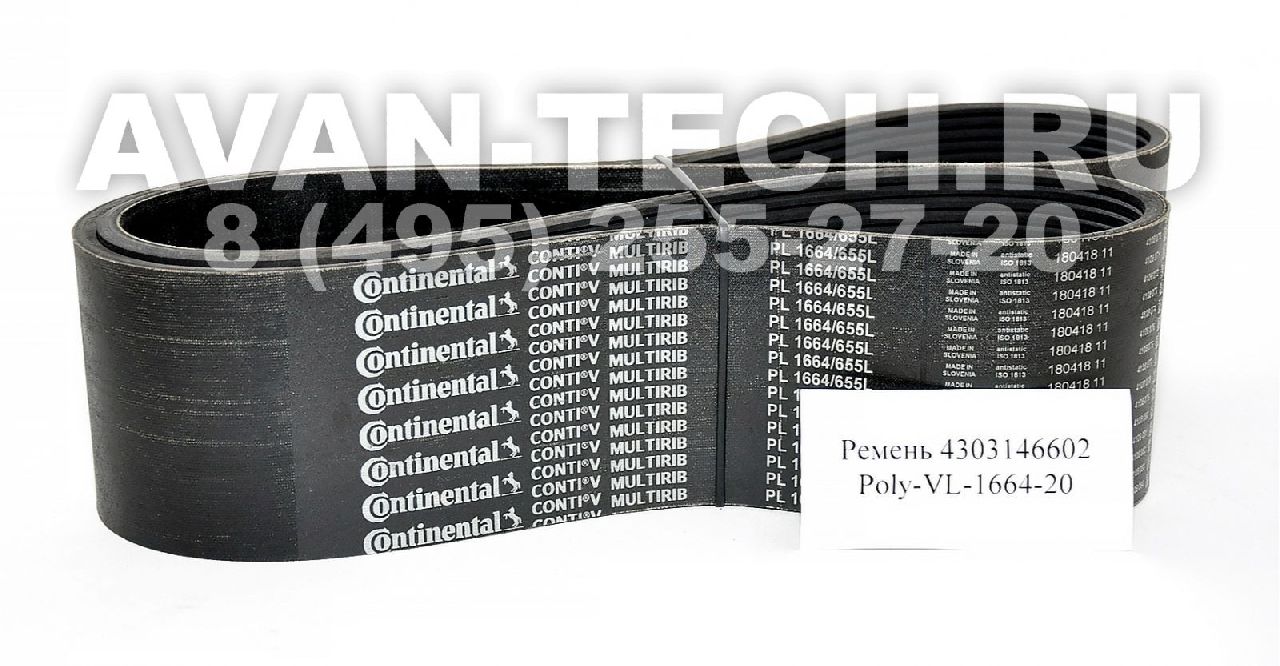 Приводной ремень 4303146602 Poly-VL-1664-20
