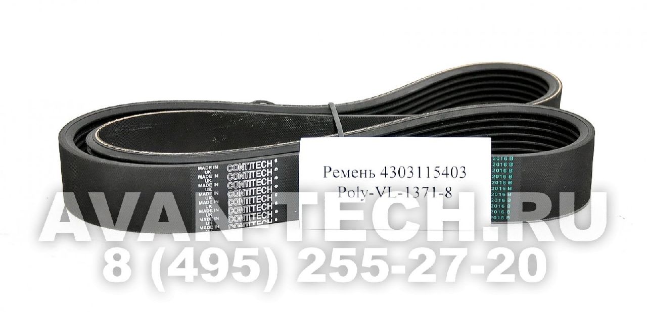 Приводной ремень 4303115403 Poly-VL-1371-8